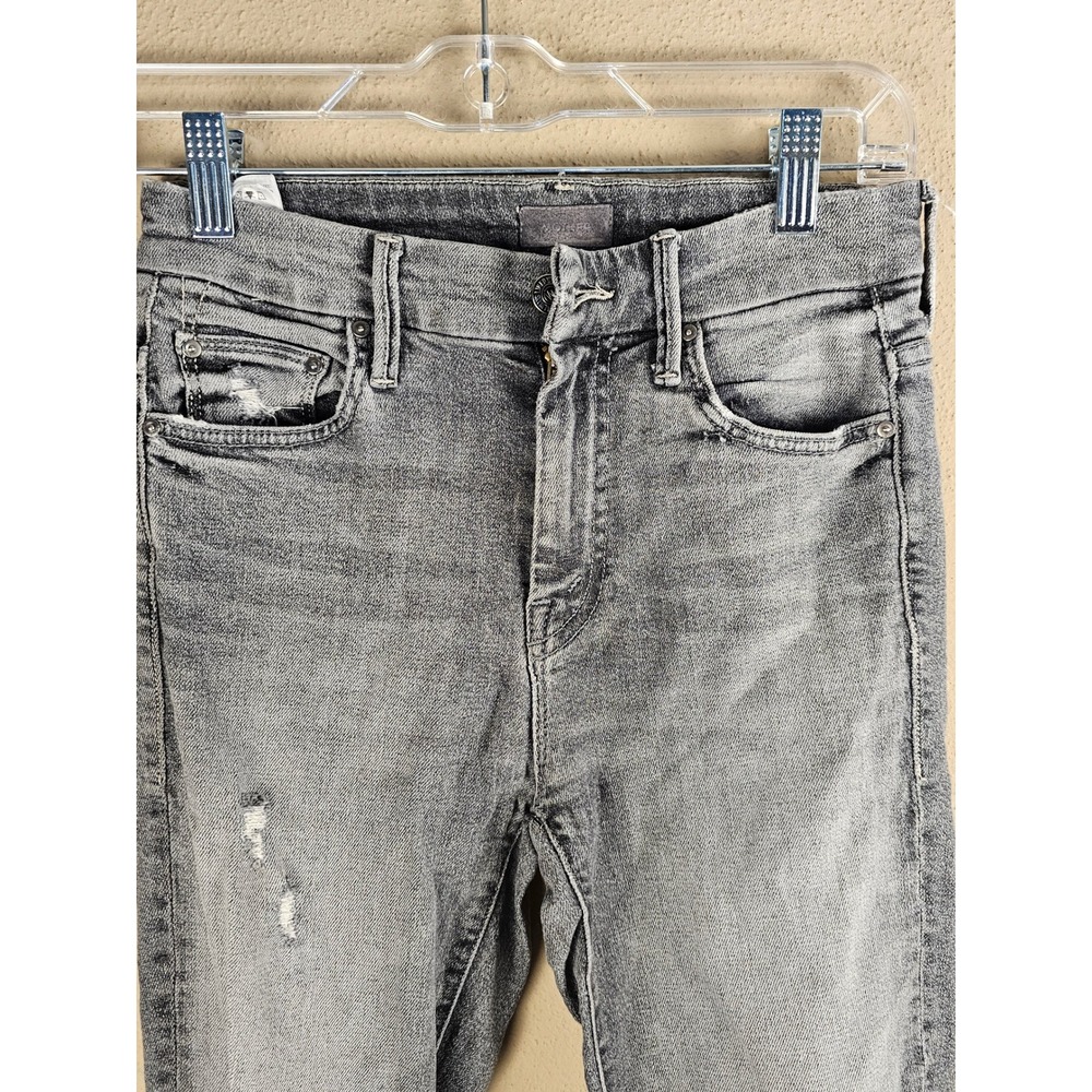 Mother Womens Scene Of The Crime High‎ Waisted Looker Ankle Chew Jeans 25 - Picture 3 of 7